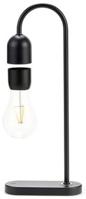 Черна настолна лампа (височина 36,5 cm) Evaro - Gingko