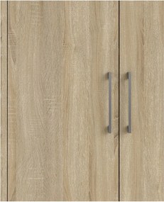 Модулна библиотека от дъбов декор в естествен цвят 89x113 cm Prima – Tvilum