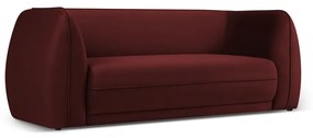 Червен кадифен диван 190 cm Lando - Micadoni Home