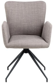 Сиви тапицирани трапезни столове в комплект 2 бр. Laura – Actona