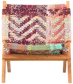 286608 vidaXL Сгъваем стол Chindi, многоцветен, плат