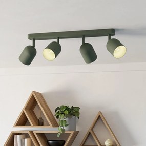 Eglo 44135 - Спотово осветително тяло TILSTON 4xE14/40W/230V, зелено