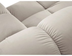 Бежов кадифен модулен ъглов диван (променлив) Bellis – Micadoni