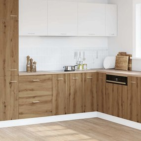 856075 vidaXL Долен шкаф Lyon Artisan Дъб 60x46x81,5 cm Инженерна дървесина