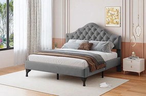 Тапицирано легло Desora-Сиво