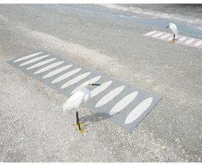 Сива пътека за открито и закрито 70x150 cm Ella Warm Grey – Pappelina