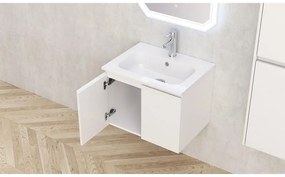 Конзолен PVC шкаф ICP 6045 + МИВКА 5955 БЯЛ / СМОЛА, Inter Ceramic, 60x43.5x46см