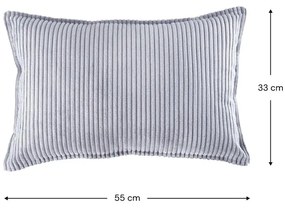 Синя детска възглавница за диван от рипсено кадифе Bolster – Wigiwama