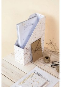Органайзер за документи в златно и бяло Estelle Viktoria - Bigso Box of Sweden