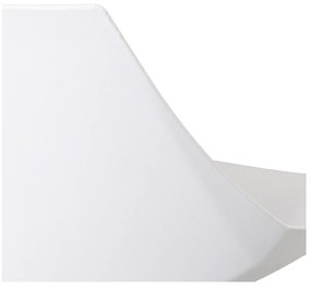 Бели бар столове в комплект от 2 бр. с регулируема височина от имитация на кожа (височина на седалката 56,5 cm) – Casa Selección