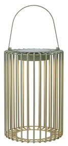 Зелен екстериорен LED фенер със соларен панел с USB (височина 54 cm) Cavia – Markslöjd