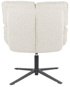 Кремаво въртящо се кресло от букле Bros – White Label