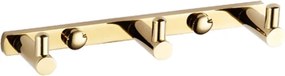Mexen троен закачалка за кърпа, златна - 709163-50