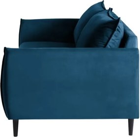 Тъмносин кадифен диван 203 cm Juli – Ropez