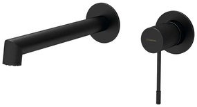 Матово-черна вградена батерия за мивка (1 изход) Solaris – Sapho