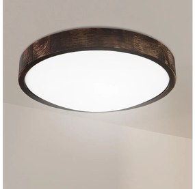 Brilagi - LED таванно осветително тяло CARVALHO SLIM SMOKEY LED/36W/230V, цвят дъб, Ø 37,5 см