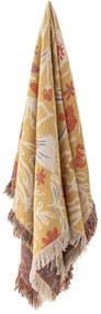 Жълто одеяло от рециклиран памук 130x160 cm Reims – Bloomingville