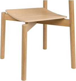 Трапезен стол за подреждане от декор от дъб в естествен цвят Wem – noo.ma