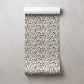 Тапет – Кафяво-бежова геометрия на сиво