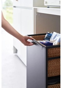 Черен метален подвижен стелаж 42x60 cm Tower – YAMAZAKI