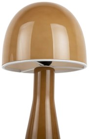 Настолна лампа в цвят жълта охра със стъклен абажур (височина 45 cm) Bombin – Leitmotiv