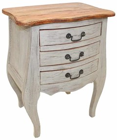 244504 vidaXL Нощно шкафче, махагоново дърво масив, 48x35x64 см