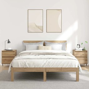 857399 vidaXL Нощни шкафчета 2 бр дъб артизан 40x35x50 см инженерно дърво