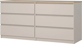 Кремав скрин 154x76x50 cm Naia – Tvilum