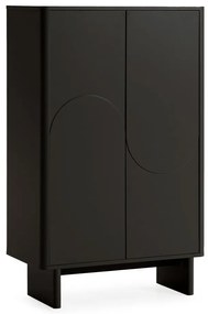 Черно шкафче 80x130x40 cm Solei – MOME