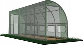 Градински политунел 6 x 1,5 x 2 м - половин