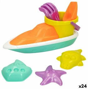 Комплект плажни играчки Colorbaby 7 Части Кораб полипропилен (24 броя)