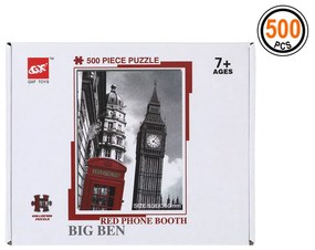 Пъзел Red Phone Booth Big Ben 500 pcs