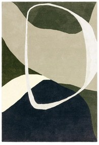 Зелен ръчно изработен вълнен килим 160x230 cm Matrix – Asiatic Carpets