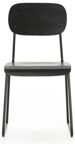 Черни трапезни столове в комплект от 2 бр. Aira – Marckeric