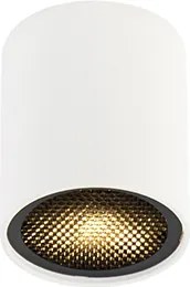Дизайнерски повърхностно монтиран прожектор бял GU10 50mm - Tubo Honey