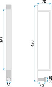 Закачалка за баня Brush Gold