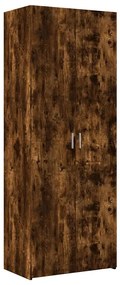 3281431 vidaXL Висок шкаф, опушен дъб, 70x42,5x185 см, инженерно дърво