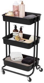 Черен пластмасов подвижен рафт 43x36 cm Grena - Compactor