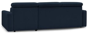 Тъмносин разтегателен ъглов диван (променлив) Monaco – Bobochic Paris
