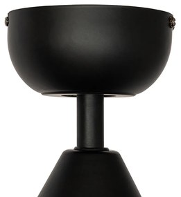 Вентилатор за таван черен 86,7 см вкл. LED димируем с дистанционно управление - Yuki