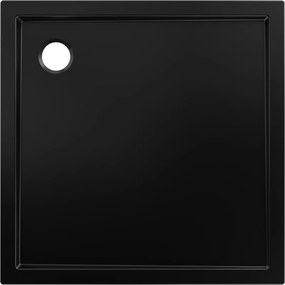 Mexen Flow квадратен плосък поддушов тава 85 x 85 см, черен мат - 46S708585