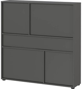 Антрацитна стойка за обувки с чекмеджета Ameca 2.0 – Germania