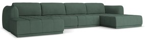 Зелен ъглов диван Hoku – Makamii