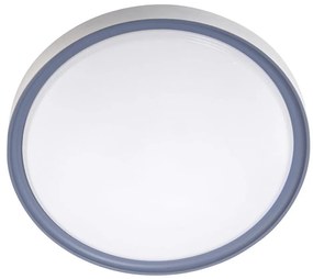 LED таванно осветително тяло 18W, 230V, Ø30 см, бяло/сиво