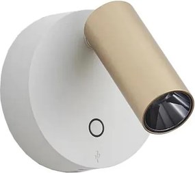 Ideal Lux - димируемо LED стенно точково осветително тяло ELF LED/3W/230V CRI 95 златно/бяло