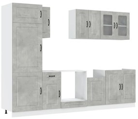 3314795 vidaXL Комплект кухненски шкафове от 8 части Kalmar, инженерно дърво