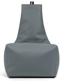 Черен пуф от изкуствена кожа Icy L – So Soft?