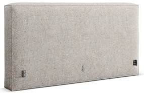 Бежова тапицирана табла за легло 189x100 cm Olivia – Micadoni