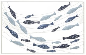 Метална декорация за стена 96,5x61 cm Pesci – Mauro Ferretti