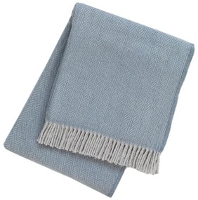 Синя плетка със съдържание на памук , 140 x 180 cm Skyline - Euromant